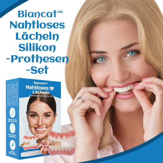 🛍️ Blitzverkauf: 60% Rabatt endet bald! ⏳Biancat™ Nahtloses Lächeln Silikon-Prothesen-Set